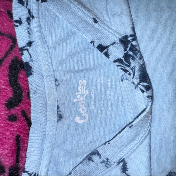 Cookies Women's Blue Tie-Dye Short Sleeve Tee - Picture 3 of 3